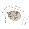 Antiek zilveren Waterman-hanger met afmetingen voor het maken van doe-het-zelf sieraden - Waterman