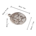 Antiek zilveren Steenbok sterrenbeeld hanger met zeégeit motief voor DIY sieraden - Steenbok