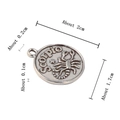 Zilveren Scorpio sterrenbeeld hanger voor DIY sieraden maken met reliëf ontwerp - Schorpioen