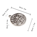 Antiek zilveren Weegschaal sterrenbeeld hanger voor DIY sieraden, armbanden en kettingen - Weegschaal
