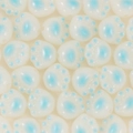 Acrylic cat paw charm beads in translucent white and sky blue for DIY jewelry - 30Pcs Pack / Blue