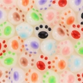 Colorful acrylic cat paw loose beads for DIY handmade bracelets and jewelry making - 30Pcs Pack / Random Color