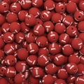 Cuentas de arcilla polimérica rojas estilo rugby con costuras blancas para manualidades - Balón Arcilla Polimérica / Fútbol Americano Marrón