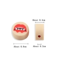 Perles vampire en pâte polymère pour bijoux d'Halloween avec dimensions - Motif Lèvres Rouges de Vampire (RT223-2)