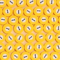 Perles plates rondes en pâte polymère jaune avec centre blanc et lettre I pour bijoux DIY - Boule de Billard No.1