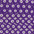 Perle de billard violette en pâte polymère numéro 4 pour création de bijoux DIY - Boule de Billard No.4