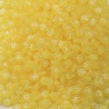 Flat round yellow translucent acrylic alphabet beads for DIY jewelry and bracelets - Translucent Yellow (YKL217-4)