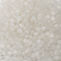 Flat round translucent white acrylic alphabet beads for DIY jewelry and bracelet making - Translucent White (YKL217-5)