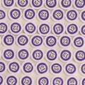 Perles en pâte polymère numéro 12 violettes pour bijoux DIY et bracelets faits main - Boule de Billard No.12