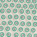Perles en pâte polymère blanches avec numéro 14 vert pour création de bijoux DIY - Boule de Billard No.14