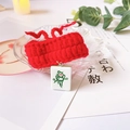 Collare per animali lavorato a maglia rosso con ciondolo Mahjong per gatti e cani - XS / Collare Rosso-Stile Yao Ji