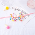Collare rosa per animali con fiocco a pois, ali d'angelo e un piccolo campanello - Taglia S (Cinturino 40cm) / Ali Bianche + Campanello Bianco