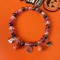 Halloween-halsketting voor huisdieren met kleurrijke kralen, spookhangers, kat en pompoen - Maat XS (0,5-1,5 kg) / Halloween Ketting Stijl 2