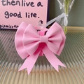 Adjustable pink pet harness with a sweet double-layered bow and quick-release buckle - Large / Pink Bowknot