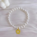 Collar de perlas veraniego para mascotas con colgante de flor amarilla para gatos - XS / Flor Amarilla Fresca