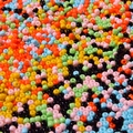 Perline colorate macaron fai-da-te, distanziatori in plastica liscia da 2-4 mm per gioielli - Multicolore