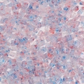 Translucent rectangular glass beads with red and blue ink splash patterns for DIY jewelry - 10g Pack (Approx. 70 Pieces) / Red and Blue
