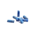 Rectangle blue natural stone beads with marble texture for DIY jewelry making - Blue