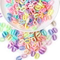 Πολύχρωμοι ακρυλικοί κρίκοι αλυσίδας macaron για χειροποίητα κοσμήματα DIY - Κουμπώματα Αλυσίδας Μικτών Χρωμάτων