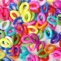 Anelli di catena in acrilico colorato per creazione di gioielli DIY e collane - Colori Misti