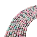 Perline Heishi piatte in argilla da 6mm multicolore rosa e blu per gioielli fai-da-te - Macaron Mix (5)
