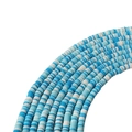Perline Heishi 6mm in argilla polimerica blu e bianca per creazione di gioielli - Sfumato Blu E Bianco (7)
