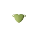 Chiusura magnetica a cuore verde per creazione di bracciali e collane fai-da-te - Forma di Cuore / Stile Cuore Verde Frutta (GJ010)
