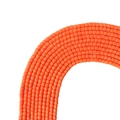 Matte orange polymer clay cylinder beads for DIY jewelry making and bracelets - Orange