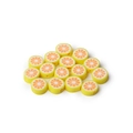 Orange polymer clay slice beads with realistic fruit patterns for DIY jewelry - Yellow Peel Red Grapefruit Style