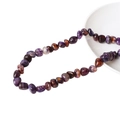 Natürliche lila-braune unregelmäßige Steinperlen mit Crackle-Textur für DIY-Schmuck - Lila