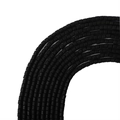Mattschwarze quadratische Polymerton-Perlen für DIY-Schmuck und Armbänder - Schwarz