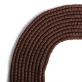 Braune matte quadratische Fimo-Perlenstränge für DIY-Schmuckherstellung und Armbänder - Kaffeebraun