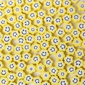 Perles de tournesol souriantes en pâte polymère jaune pour la création de bijoux DIY - Petite Fleur Jaune Visage Souriant