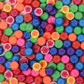 Perles colorées en pâte polymère à motif rose pour la création de bijoux DIY colliers - Motif Rose Mixte