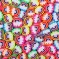 Handmade rainbow cloud polymer clay beads for DIY jewelry making and colorful necklaces - Mixed Color Rainbow Cloud