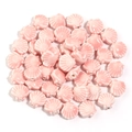 Rosa Keramik-Muschelperlen mit glasierter Oberfläche für handgefertigte DIY-Schmuck - Hellrosa Muschel Stil (11) / 12mm (1,8mm Loch)