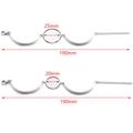 Roestvrijstalen armband set met 20mm en 25mm ronde fittingen voor DIY sieraden maken - 20mm