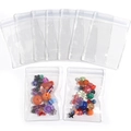 Clear PVC self-sealing jewelry storage bags for beads and DIY accessory packaging - 4*6cm / Clear