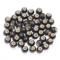 Dark green kiln-altered glaze ceramic beads for DIY jewelry and braided bracelet making - Dark Green Kiln Change