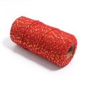 Rotolo di cordoncino intrecciato 2mm rosso e oro per confezioni regalo e fai da te - Oro Rosa Rosso