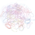 Colorful high-elastic transparent hair ties for girls DIY hair accessories pink blue yellow - 1.6cm / Transparent Mixed Colors