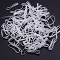 Bulk white high-elastic TPU hair bands on a textured black background for DIY hair accessories - 1.6cm / White