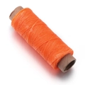 Leuchtend oranger 150D gewachster Polyesterfaden für Lederarbeiten und DIY-Handwerk - 1mm (50 Yards/Stück) / Orange