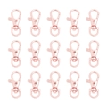 Lot de 15 mousquetons pivotants en alliage de zinc or rose pour sacs et bijoux DIY - 38mm / Or rose