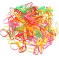 Colorful high-elasticity hair ties set for girls featuring vibrant pink orange and yellow - 1.6cm / Vibrant Mix