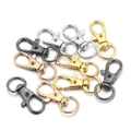 Fermoirs mousquetons en alliage de zinc or, argent, noir et or rose pour bricolage - Multicolore