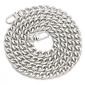 Catena NK argento con moschettoni per borse a tracolla e accessori fai-da-te - 40CM / Argento