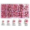 Dettaglio del set di perle rosa sfumate con 10 scomparti e dimensioni da 4mm a 10mm - 1 scatola / 2#