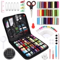 Vue détaillée du kit de couture portable avec fils colorés et diverses aiguilles - 1 Ensemble/Paquet / 2# 20x22.5x2cm