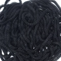 3.2mm black painted mesh corn chain hollow iron links for DIY jewelry making - Length One Point Two Meters / Black (#2)